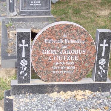 COETZEE Gert Jakobus 1963-1999