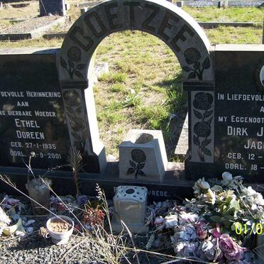 COETZEE Dirk Johannes Jacobus 1924-1969 &amp; Ethel Doreen 1935-2001
