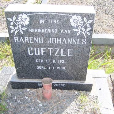 COETZEE Barend Johannes 1921-1986