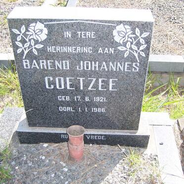 COETZEE Barend Johannes 1921-1986
