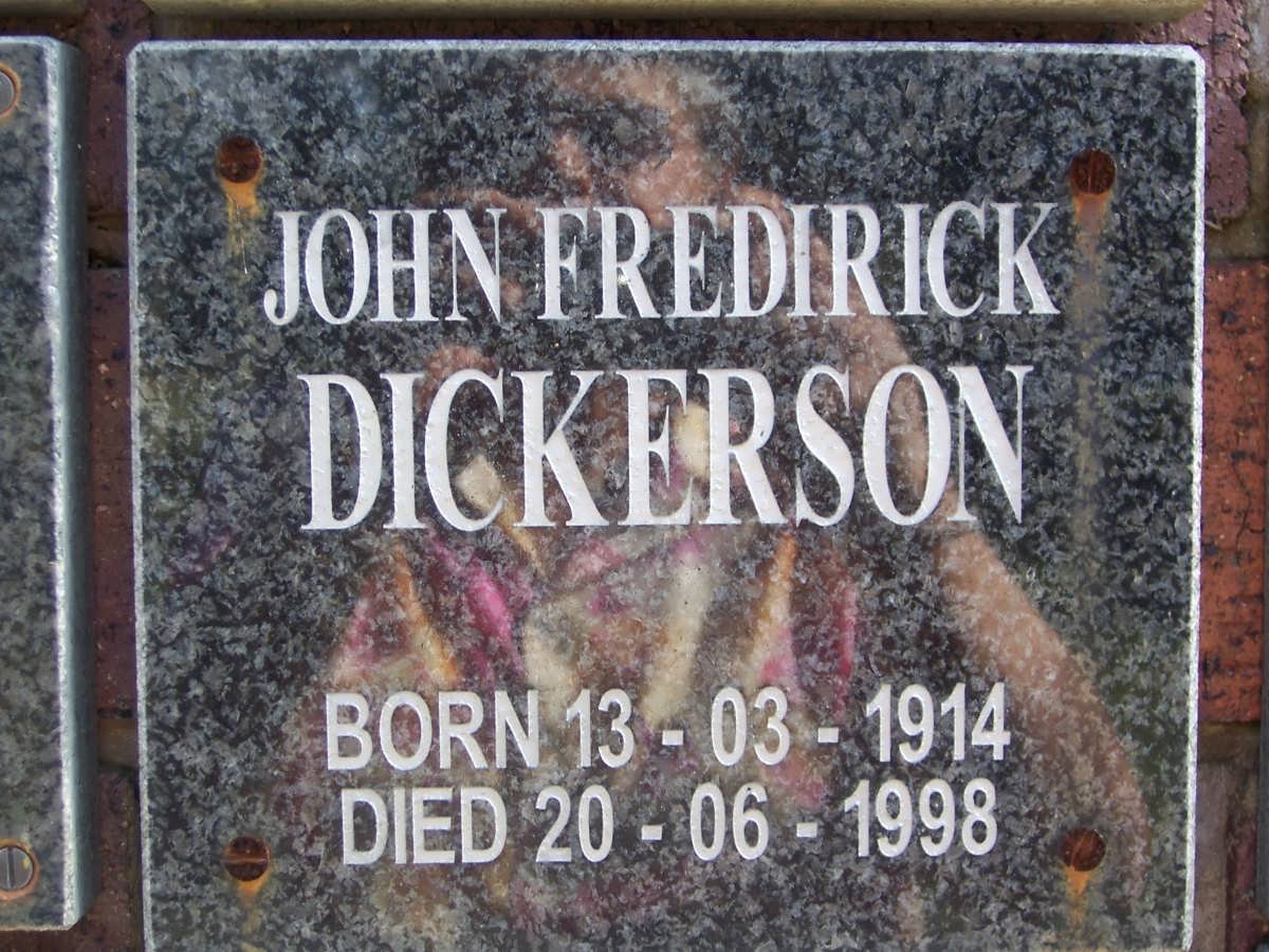 DICKERSON John Fredirick 1914-1998