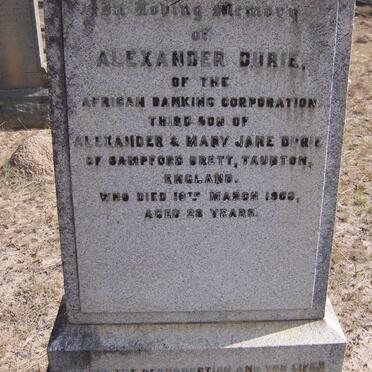 DURIE Alexander -1903