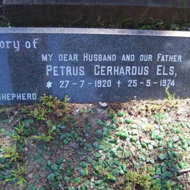 ELS Petrus Gerhardus 1920-1974