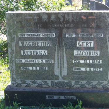 ERASMUS Gert Jacobus 1894-1972 &amp; Magrietha Rebekka NAUDE 1896-1965