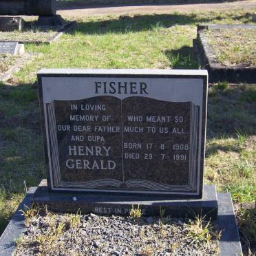 FISHER Henry Gerald 1908-1991