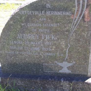 FICK Aubrey 1919-1953