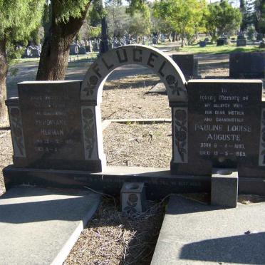 FLUGEL Ferdinand Herman 1891-1973 &amp; Pauline Louise Auguste 1893-1965