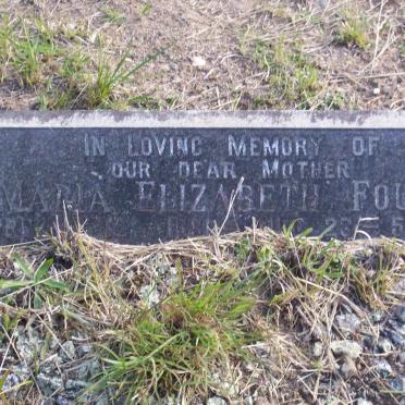 FOURIE Maria Elizabeth 1886-1941