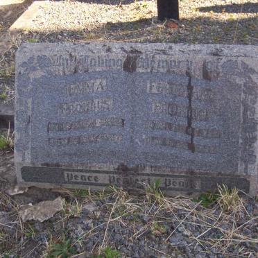 FROHBUS Ferdinand &amp; Emma 1892-1967