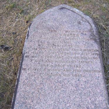 FRASER Hugh -1876 