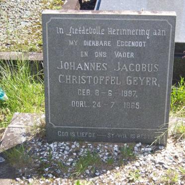 GEYER Johannes Jacobus Christoffel 1897-1965