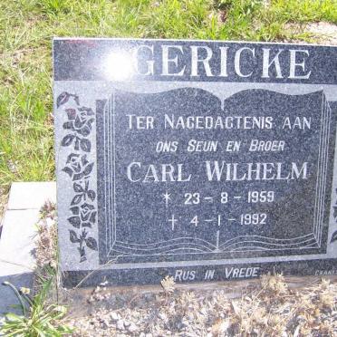 GERICKE Carl Wilhelm 1959-1992
