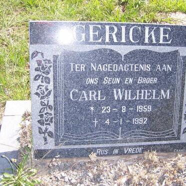 GERICKE Carl Wilhelm 1959-1992