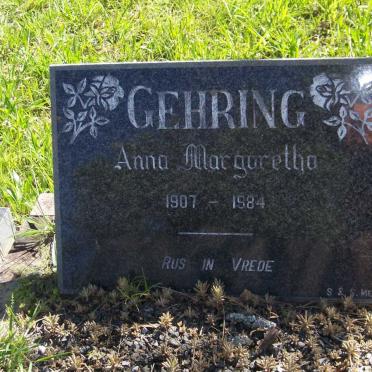 GEHRING Anna Margaretha 1907-1984