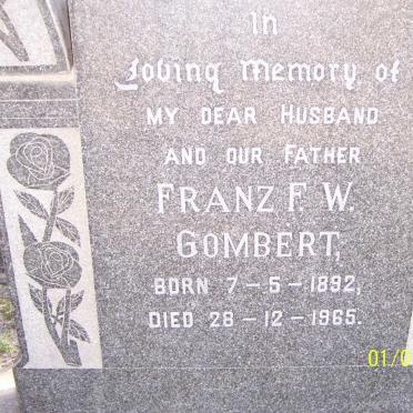 GOMBERT Franz F.W. 1892-1965