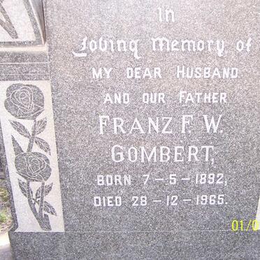 GOMBERT Franz F.W. 1892-1965