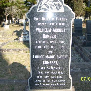 GOMBERT Wilhelm August 1901-1975 &amp; Louise Marie Emelie KLACKERS 1911-1997