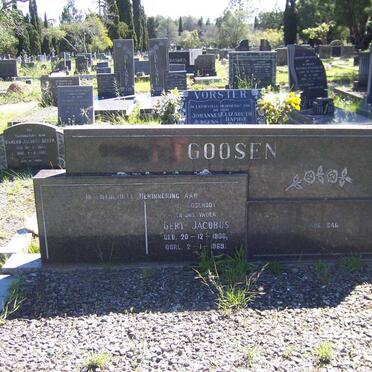 GOOSEN Gert Jacobus 1900-1969