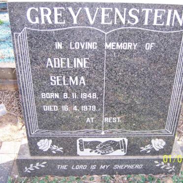 GREYVENSTEIN Adeline Selma 1948-1979