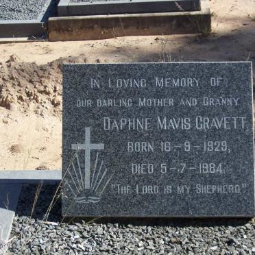 GRAVETT Daphne Mavis 1929-1984
