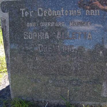 GREYLING Sophia Alletta 1861-1958