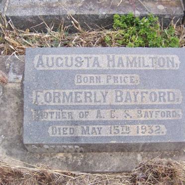 HAMILTON Augusta nee PRICE formerly BAYFORD -1932