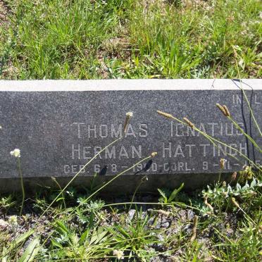HATTINGH Thomas Ignatius Herman 1900-1959