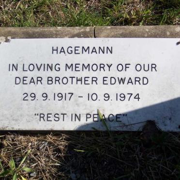 HAGEMANN Edward 1917-1974