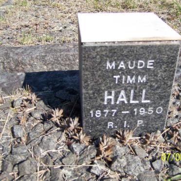HALL Maude Timm 1877-1950