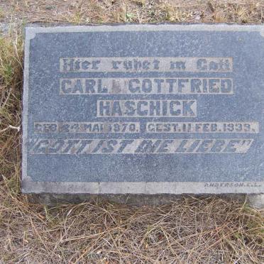 HASCHICK Carl Gottfried 1870-1939 &amp; Maria Louise 1876-1956