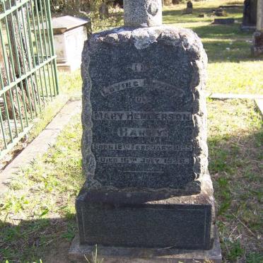 HARTY Mary Henderson 1855-1926