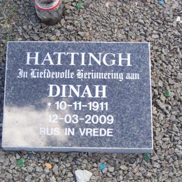 HATTINGH Dinah 1911-2009