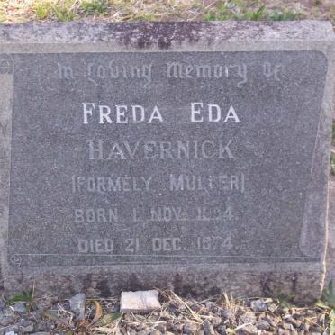 HAVERNICK Freda Eda nee MULLER 1904-1974