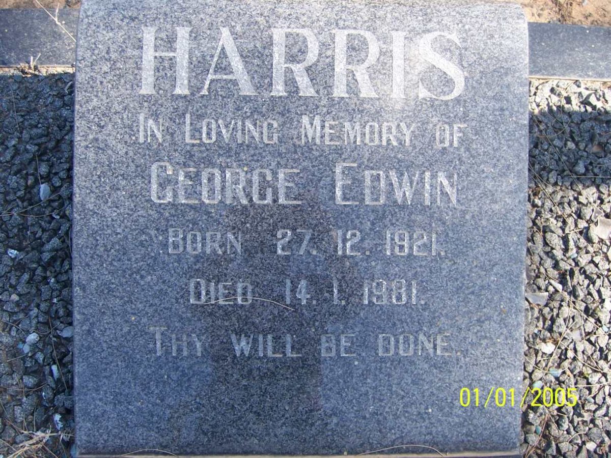 HARRIS George Edwin 1921-1981