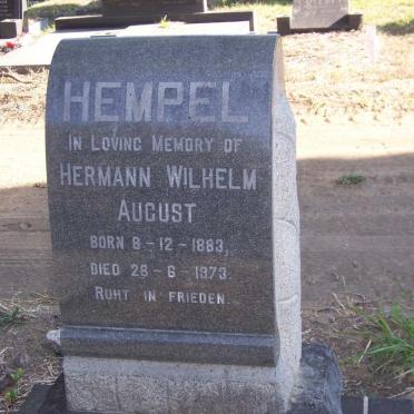 HEMPEL Hermann Wilhelm August 1883-1973