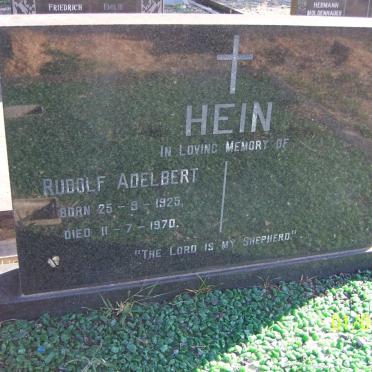 HEIN Rudolf Adelbert 1925-1970