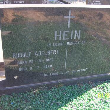 HEIN Rudolf Adelbert 1925-1970
