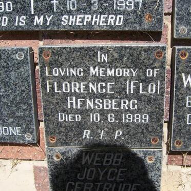 HENSBERG Florence -1989