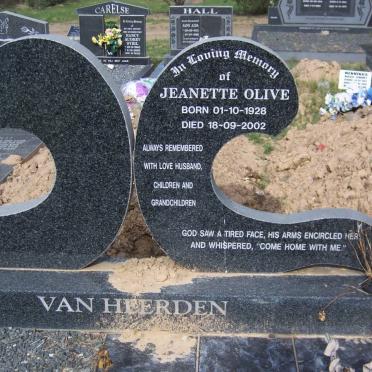 HEERDEN Jeanette Olive, van 1928-2002