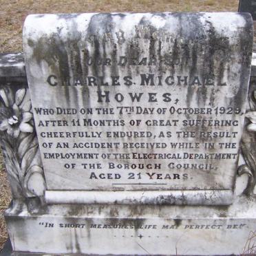 HOWES Charles Michael -1929