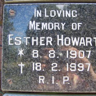 HOWARTH Esther 1907-1997