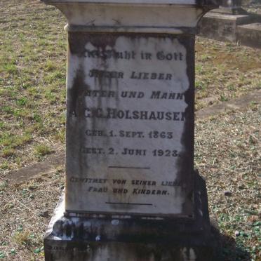 HOLSHAUSEN A.G.G 1863-1928