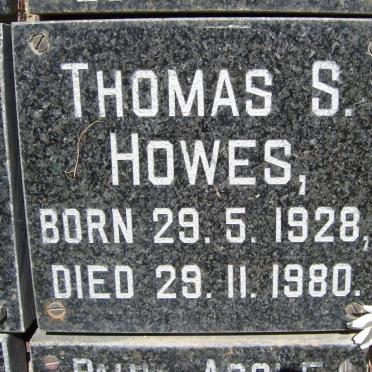 HOWES Thomas S. 1928-1980