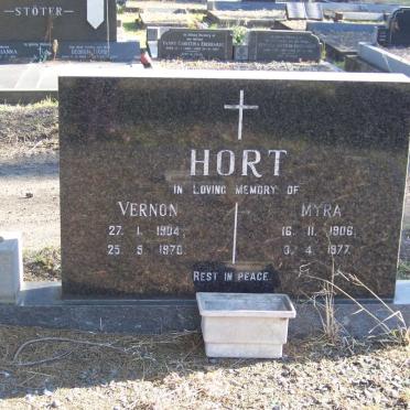 HORT Vernon 1904-1970 &amp; Myra 1906-1977