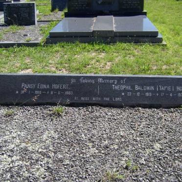 HOFERT Theophil Baldwin 1913-1978 &amp; Pansy Edna 1919-1983