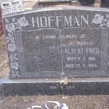 HOFFMAN Albert Fred 1916-1984