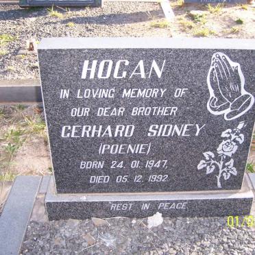 HOGAN Gerhard Sidney 1947-1992