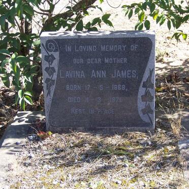 JAMES Lavina Ann 1868-1971