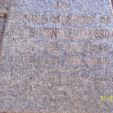 JAMESON Julius Pringle 1846-1889