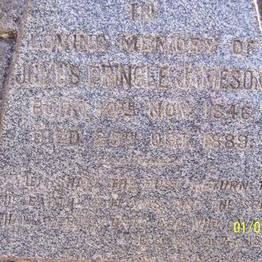 JAMESON Julius Pringle 1846-1889